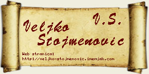 Veljko Stojmenović vizit kartica